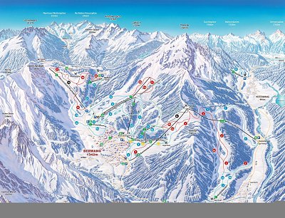 Ski resort Berwang/Bichlbach/Rinnen: схема склонов