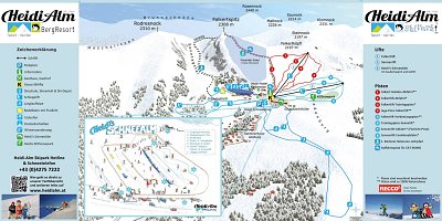 Ski resort Heidialm Skipark – Falkert: схема склонов