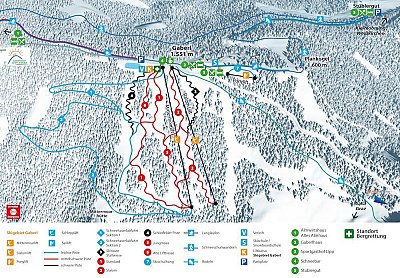 Ski resort Gaberl/Plankogel – Salla (Maria Lankowitz): схема склонов