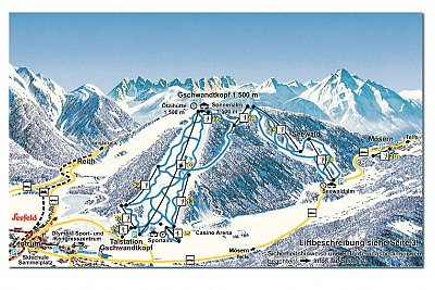 Ski resort Gschwandtkopf – Seefeld: схема склонов