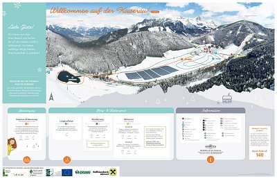 Ski resort Kaiserau – Admont: схема склонов