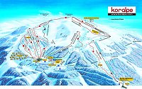 Корале: схема склонов