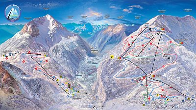 Ski resort Lermoos – Grubigstein: схема склонов
