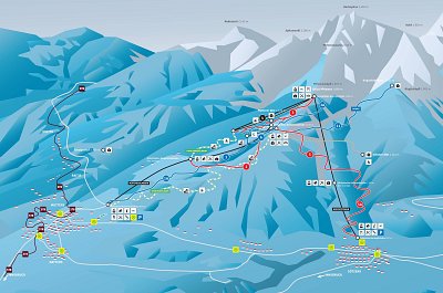 Ski resort Muttereralm – Mutters/Götzens: схема склонов