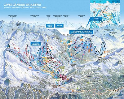 Ski resort Nauders am Reschenpass – Bergkastel: схема склонов