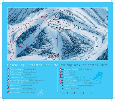 Ski resort Karwendel Bergbahn (Zwölferkopf) – Pertisau: схема склонов