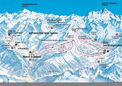Ski resort Prägraten am Großvenediger: схема склонов