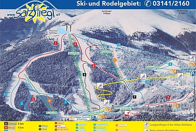 Ski resort Salzstiegl – Hirschegg: схема склонов