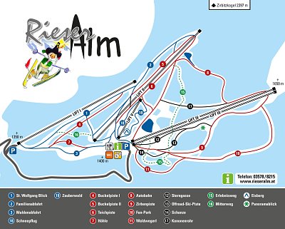 Ski resort Rieseralm – Obdach: схема склонов