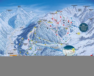 Ski resort Schlick 2000 – Fulpmes: схема склонов