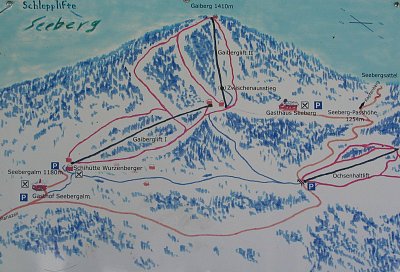 Ski resort Seeberg – Seewiesen (Turnau): схема склонов