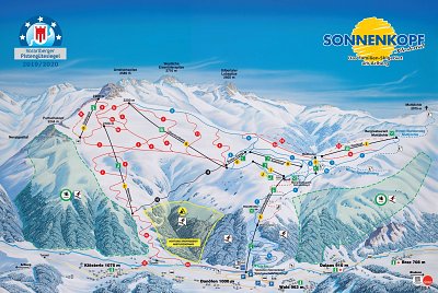 Sonnenkopf – Klösterle: схема склонов