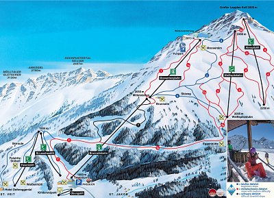 Ski resort St. Jakob im Defereggental – Brunnalm: схема склонов