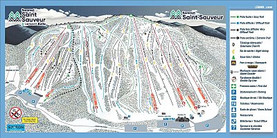 Mont Saint-Sauveur: схема склонов