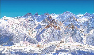 Prags (Braies): схема склонов