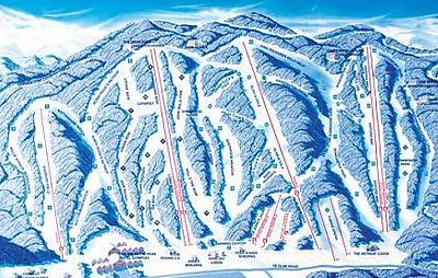 Peek`n Peak: схема склонов