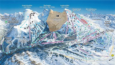 Banff - Sunshine Village: схема склонов