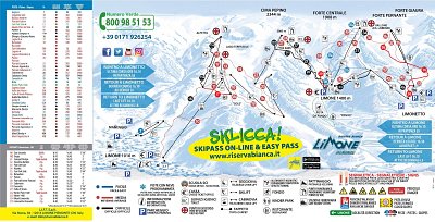 Riserva Bianca – Limone Piemonte: схема склонов