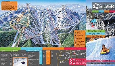 Silver Mountain: схема склонов