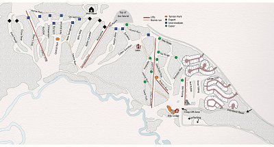 Ski resort Asessippi: схема склонов