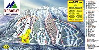 Норквэй-Гора-Банфф: схема склонов