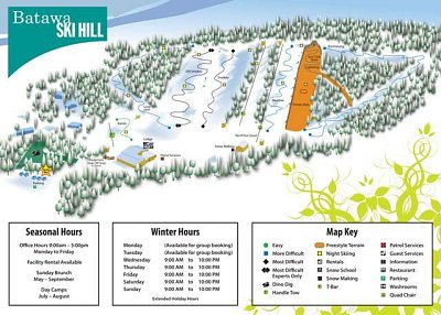Ski resort Batawa Ski Hill: схема склонов