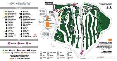 Ski resort Crabbe Mountain: схема склонов