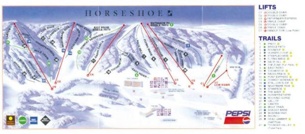 Горнолыжный курорт Horseshoe: схема склонов