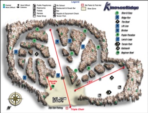 Горнолыжный курорт Kinosoo Ridge: схема склонов