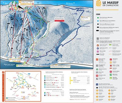 Горнолыжный курорт Le Massif: схема склонов