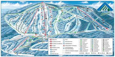 Ski resort Mont Comi: схема склонов