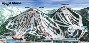 Горнолыжный курорт Mont Blanc: схема склонов