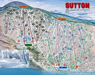 Горнолыжный курорт Mont Sutton: схема склонов