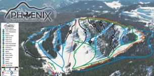 Горнолыжный курорт Phoenix Mountain: схема склонов