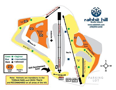 Ski resort Rabbit Hill Snow Resort: схема склонов