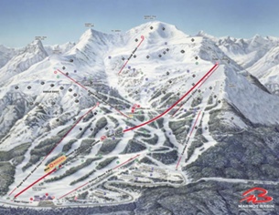 Горнолыжный курорт Ski Marmot Basin: схема склонов
