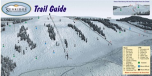 Горнолыжный курорт Sunridge Ski Area: схема склонов