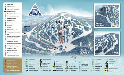 Ski resort Val Saint-Côme: схема склонов