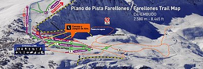 Ski resort El Colorado/Farellones: схема склонов