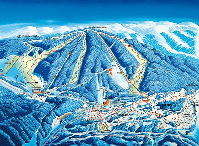 Ski resort Čertova hora – Harrachov: схема склонов