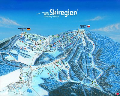 Ski resort Klínovec (Keilberg): схема склонов