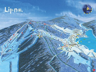 Ski resort Lipno: схема склонов