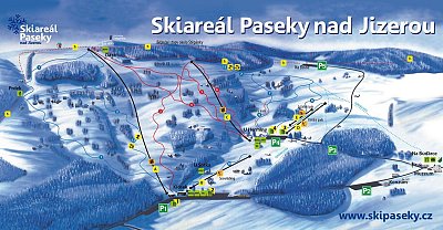Ski resort Paseky nad Jizerou: схема склонов