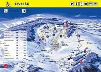 Северак: схема склонов