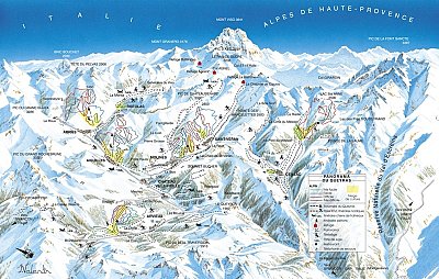Aiguilles: схема склонов