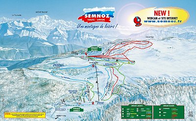 Le Semnoz: схема склонов