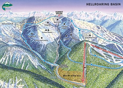 Whitefish Mountain: схема склонов