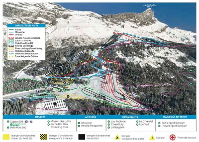 Passy Plaine Joux: схема склонов