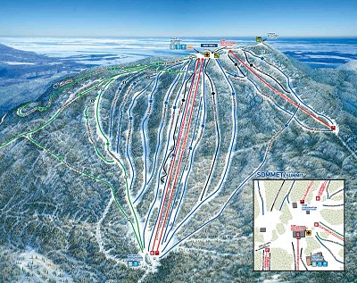 Mont-Sainte-Anne: схема склонов