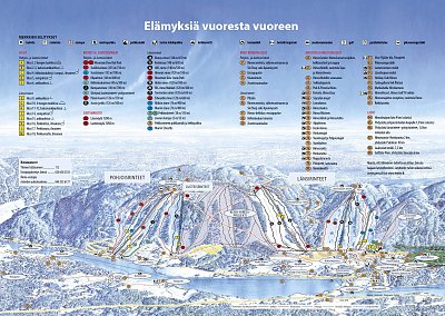 Ski resort Himos: схема склонов